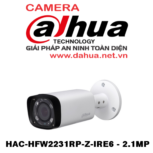 Phân phối CAMERA HDCVI DAHUA DH-HAC-HFW2231RP-Z-IRE6